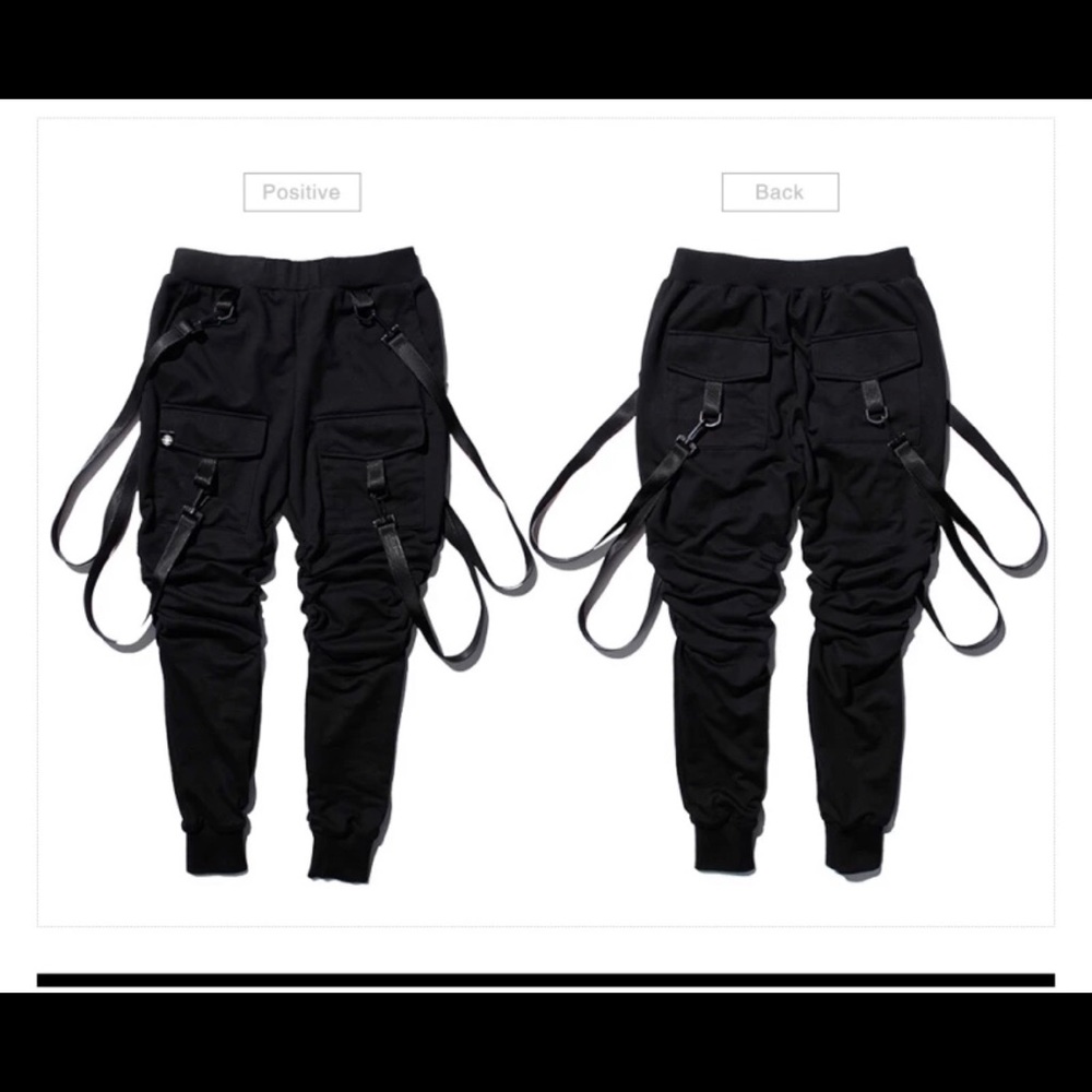 Men's 6-pocket HipHop Parachute style joggers